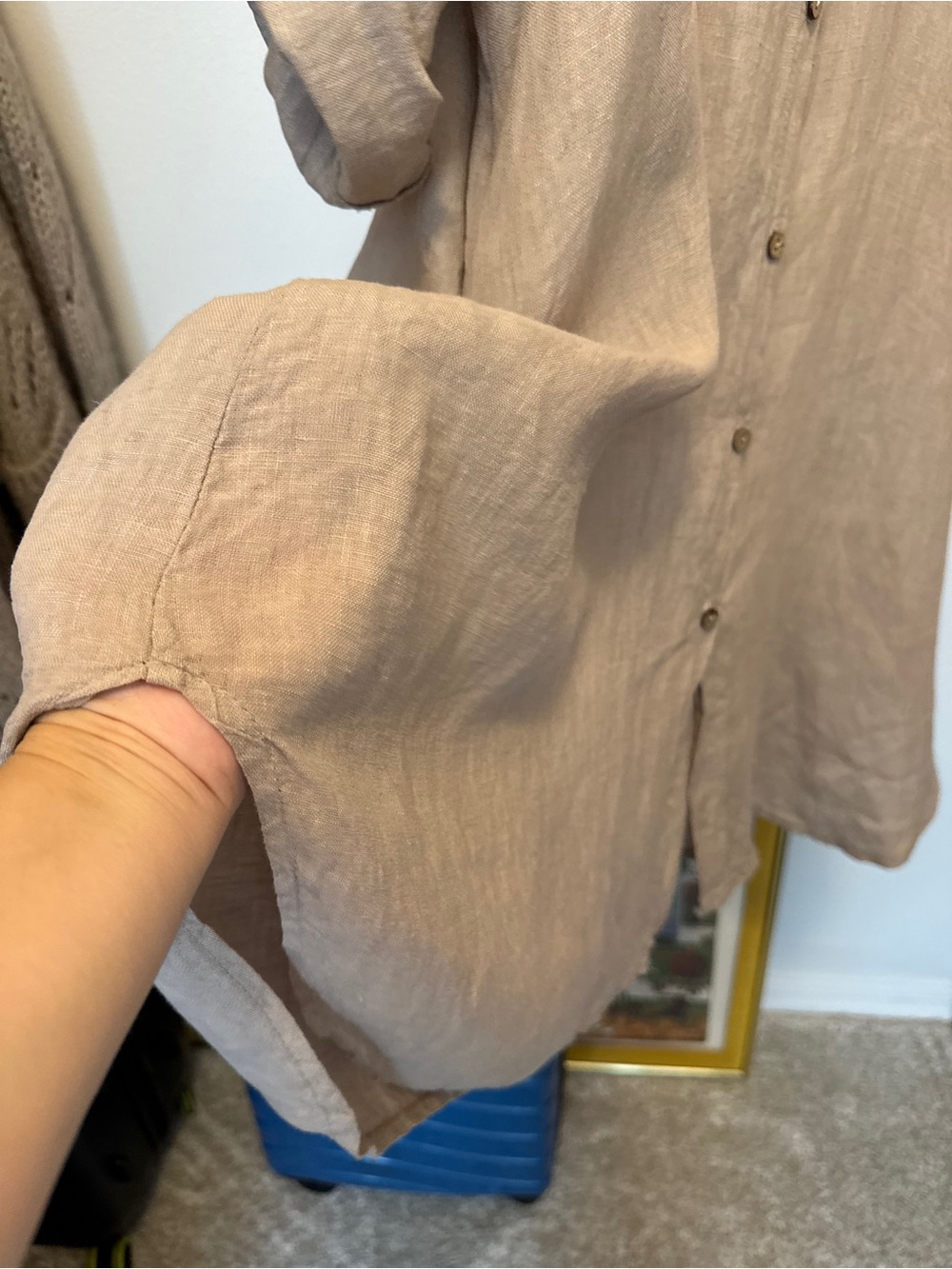 🇮🇹Made In Italy 💯Linen Shirt Dress size L
Resort bohemian chic summer coastal - Picture 7 of 10